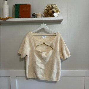 Cream Women's Top